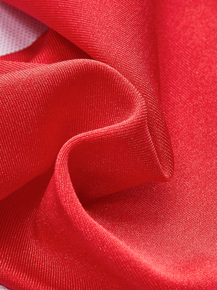 Şık Metal Aksesuarlı Fiyonk Bandeau Bikini