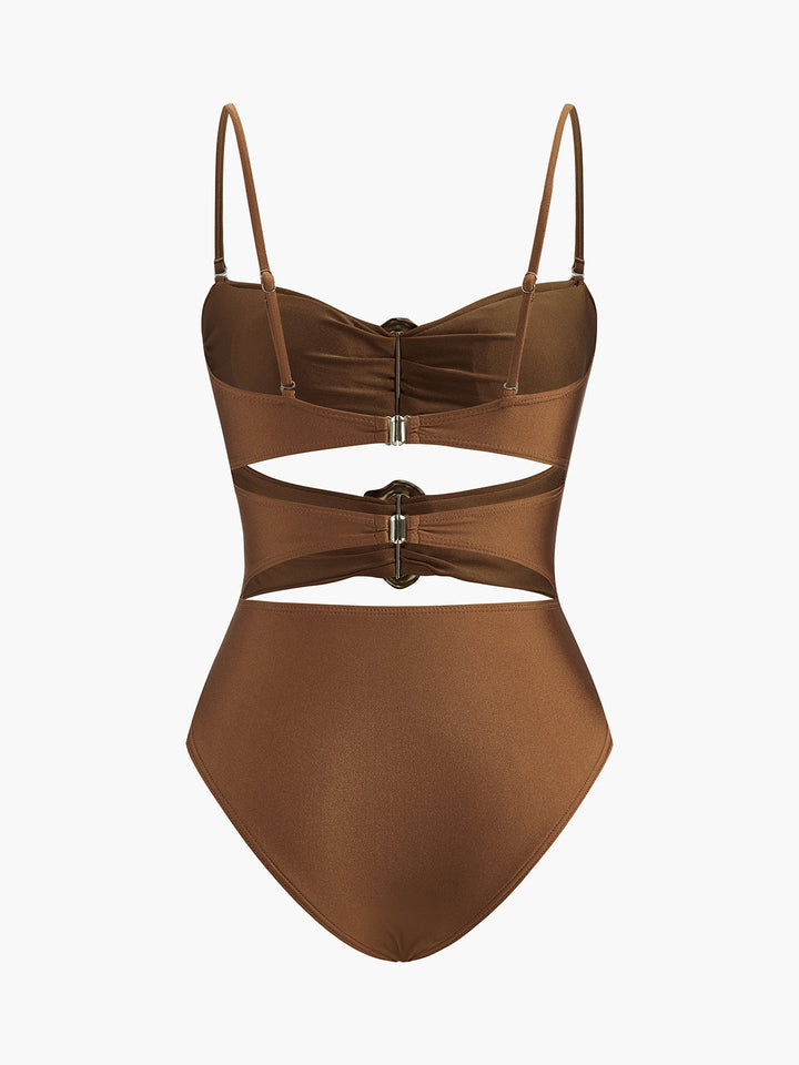 Şık Metal Kesim Tasarımlı Tek Parça