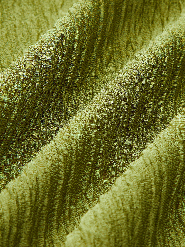 Şık Tek Omuzlu Büzgülü Dönüşlü Mayo