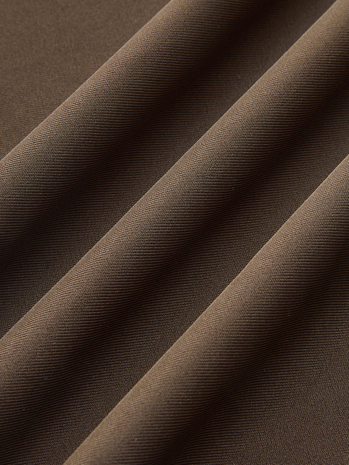 Şık Oval Yüzük Bant Bikini Takımı ve Akışkan Drapeli Etek