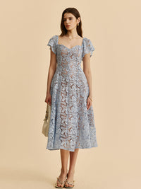 Cazibeli Aşk Yaka Dantel Elbise