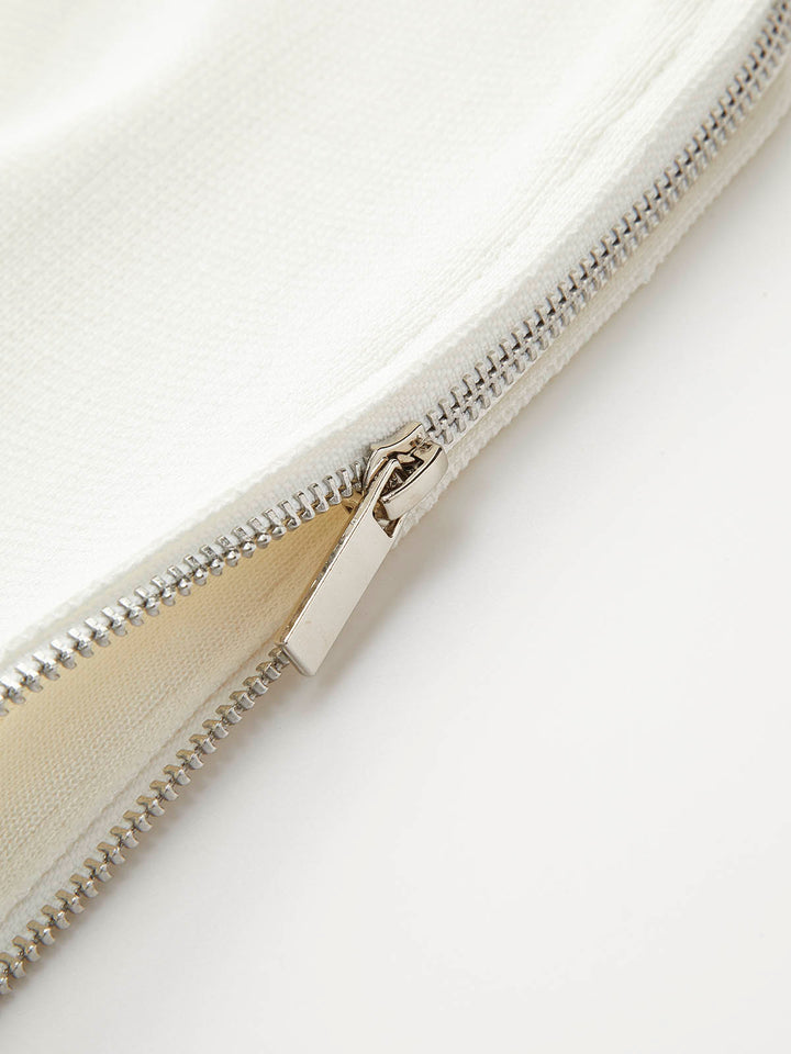 Şık Kısa Kol Ribanalı Triko Tişört