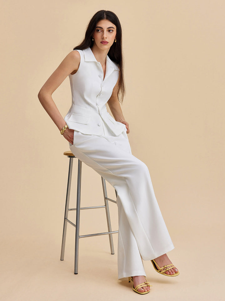 Şık Yaka Pantolon Takımı