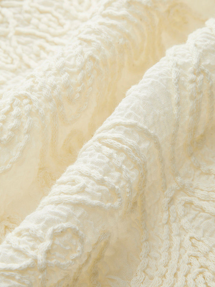 Şık Yarı Şeffaf Dantel Çiçekli Kolsuz Bluz