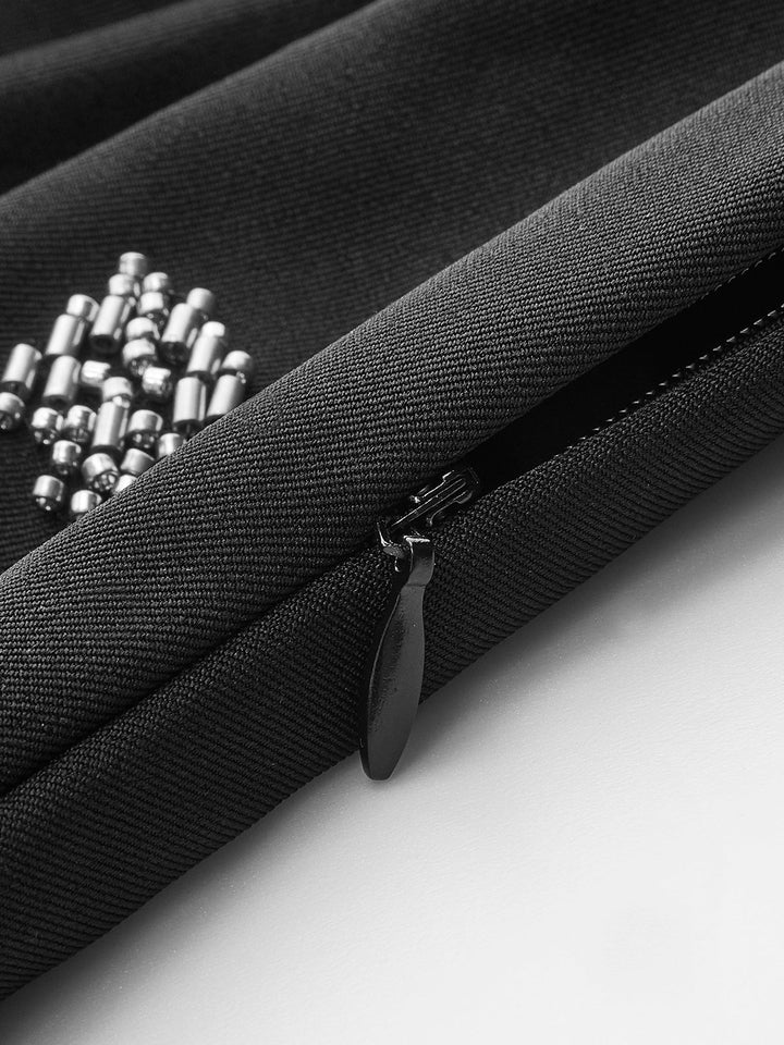 Şık Tek Omuzlu Süslemeli Bluz