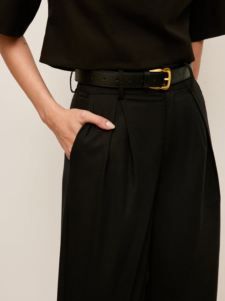 Şık Yüksek Bel Geniş Paça Pantolon