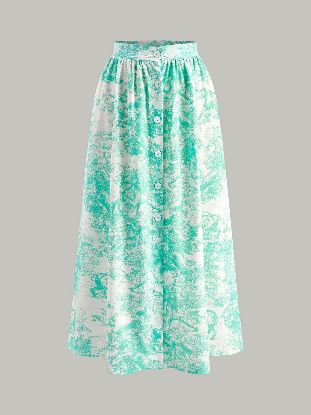 Şık Halter Yaka Sırt Dekolteli Düğmeli Etek Takımı