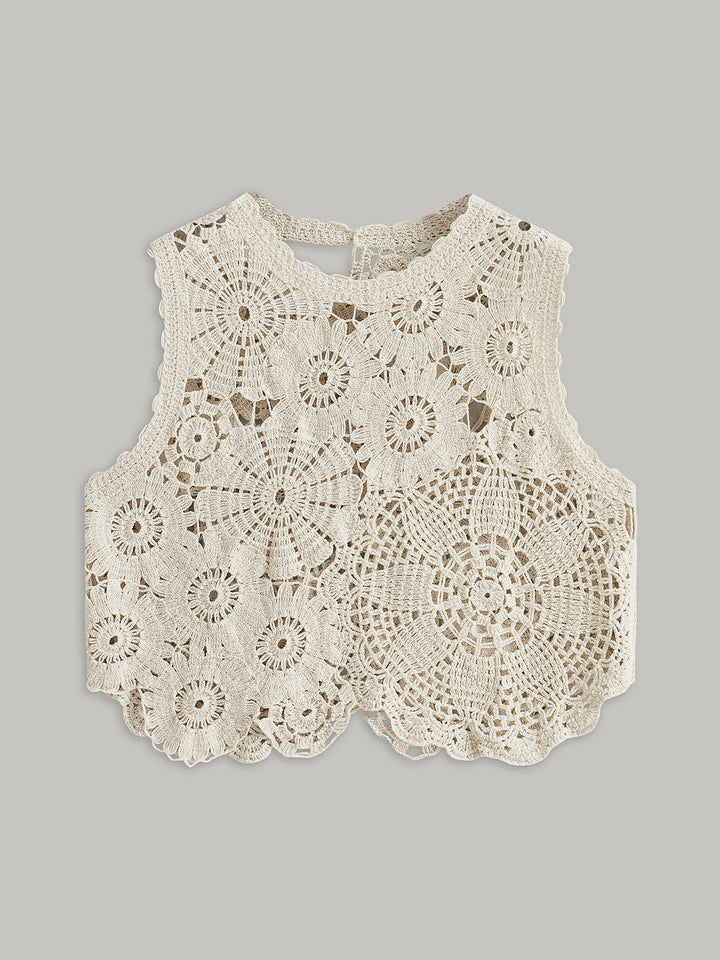 Şık Nakışlı Kroşe Bluz