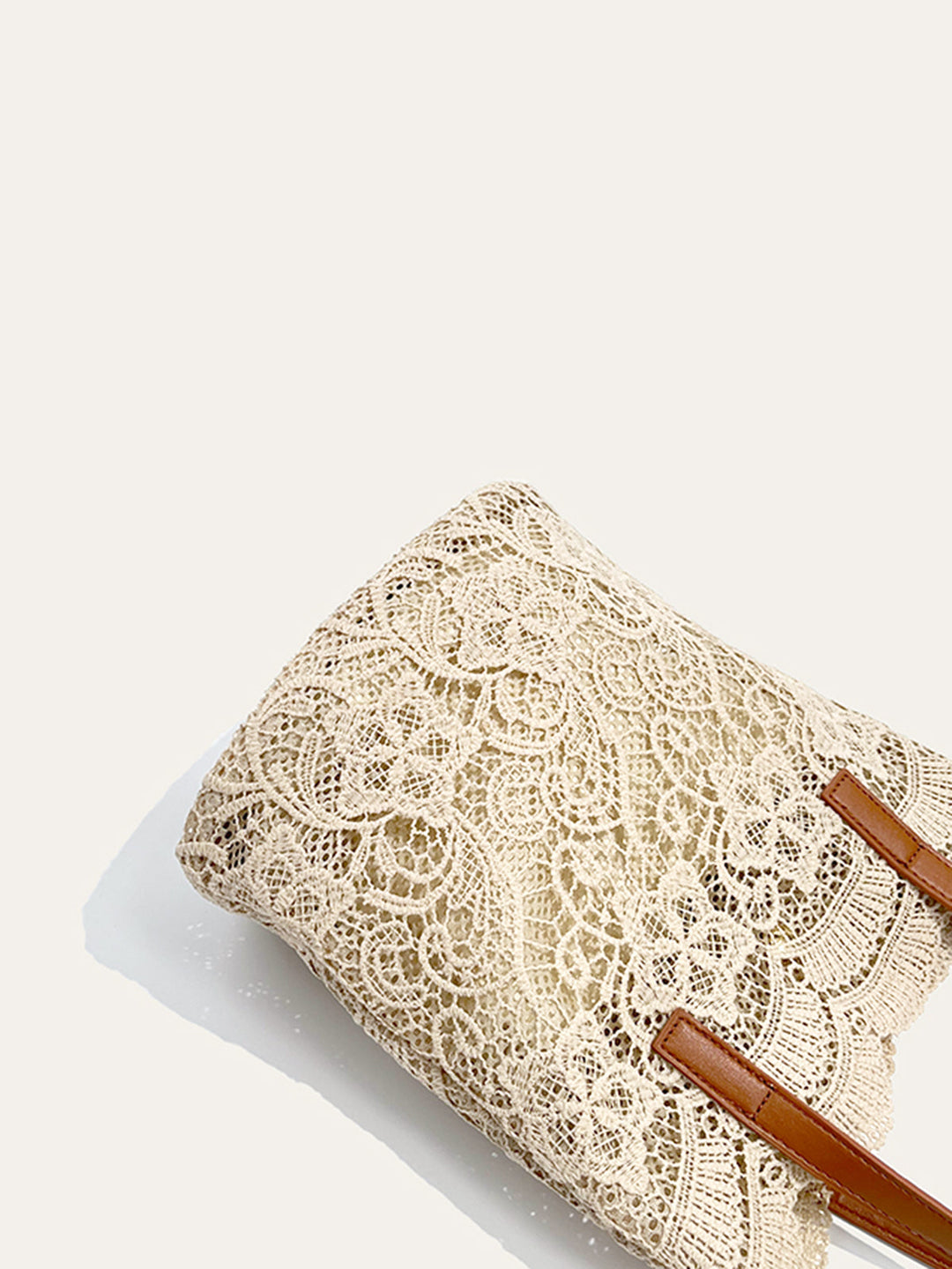 Şık Dantel Kenarlı Tote Çanta