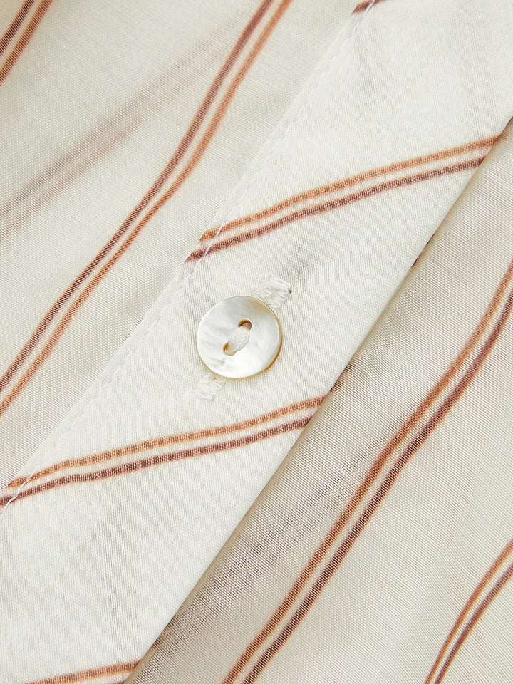 Şeffaf Cropé Gömlek Şık Çizgili