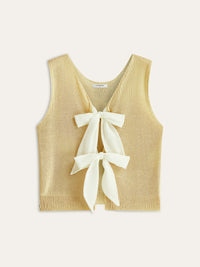 Şık yün örgü bluz papyon ilerin