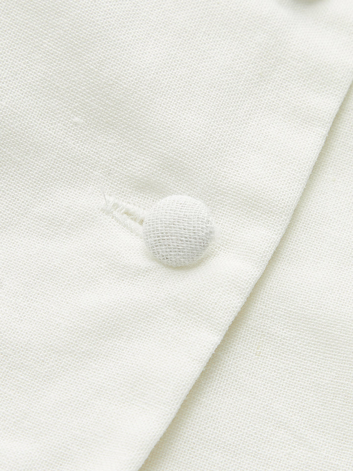 Mini Düğmeli Dekolte Yaka Halter Elbise