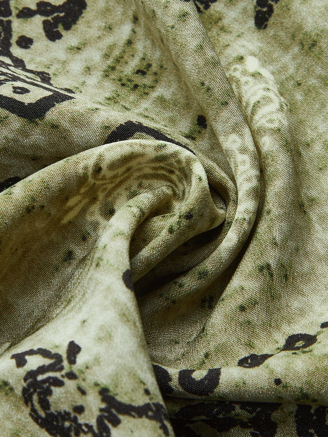 Paisley Desenli Bol Paçalı Tropici Pantolon