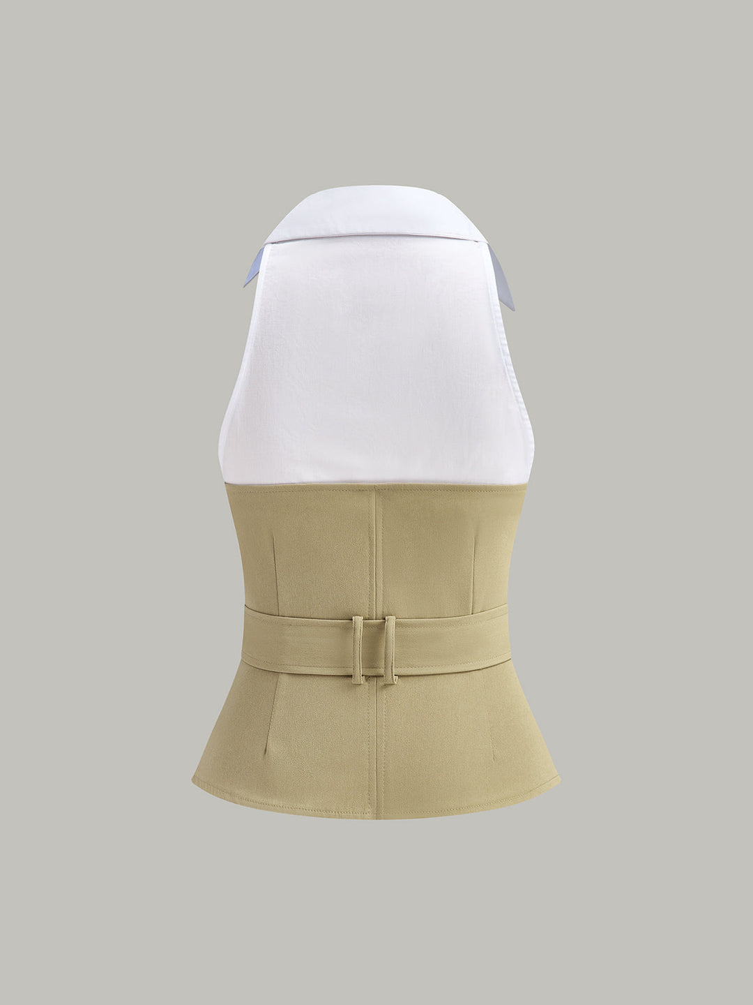 Şık ve Trendy Görünüm İçin Kuşaklı Yakasız Bluz