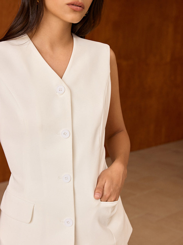 Askısız Düğmeli Yelek