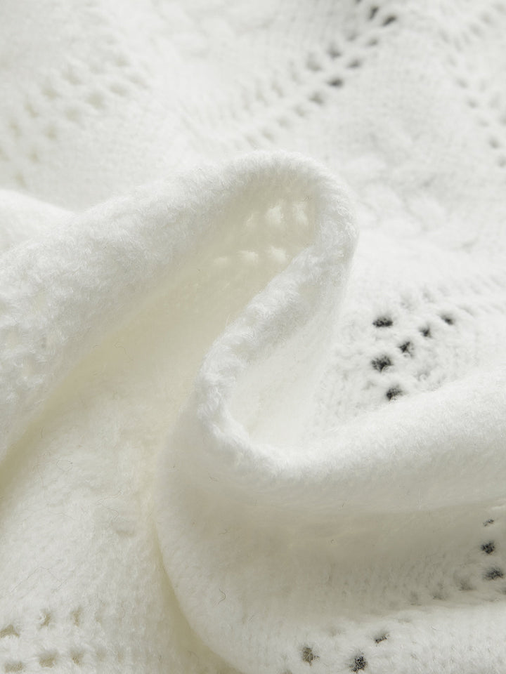 Şık Görünüm İçin Trend Renkli Kenar Detaylı Bağcıklı Örme Hırka