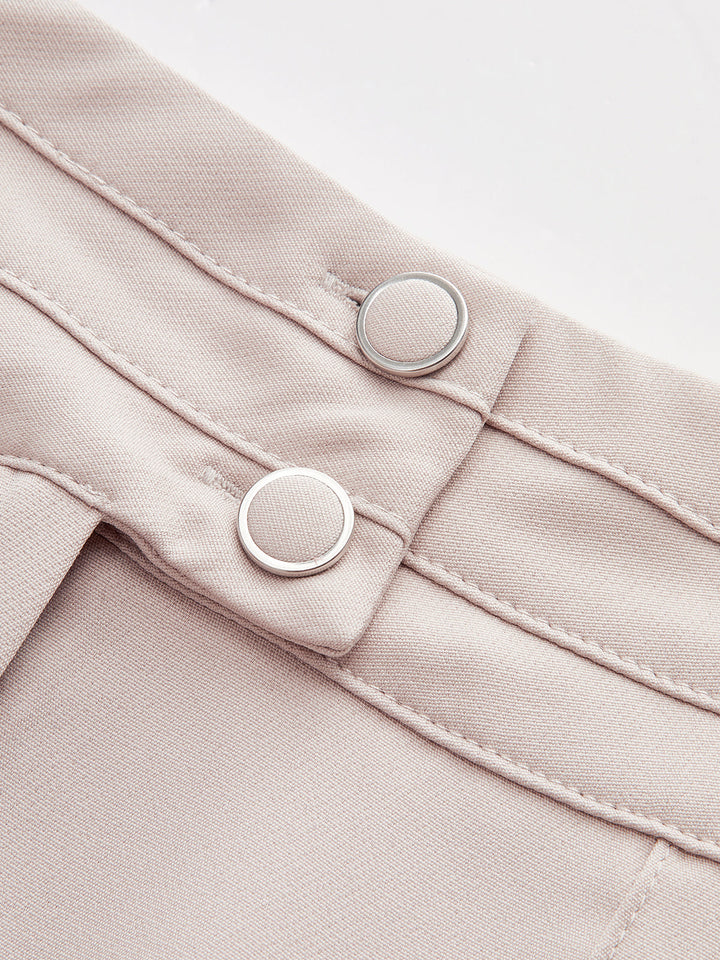 Bir Omuzlu Dantelli Üst ve Çift Düğmeli Takım