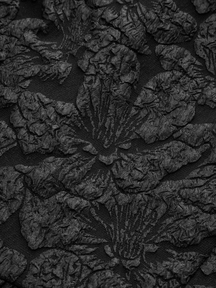 Dokușu Kabartmalı Fırfırlı Bluz