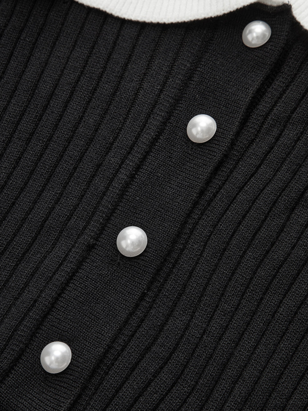 Kontrast Düğümlü Yaka Penye Midi Elbise