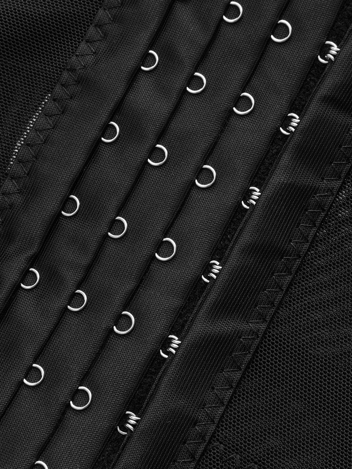 En şık görünüm için zincir ve askılı en üst korset