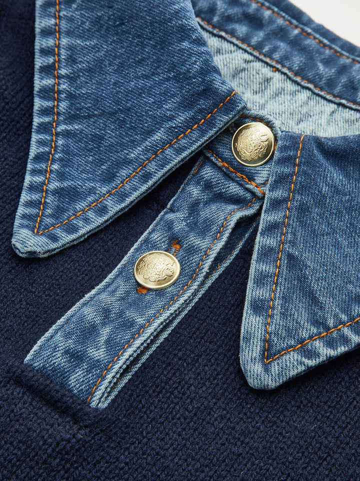 2'si Birlikte Panel Yaka Kazak