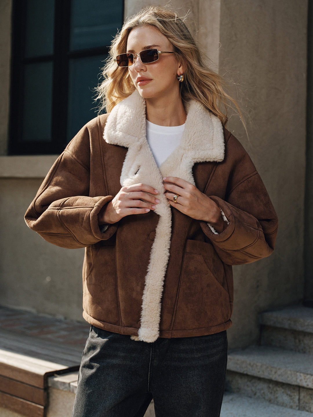 polar astarlı yaka kaban