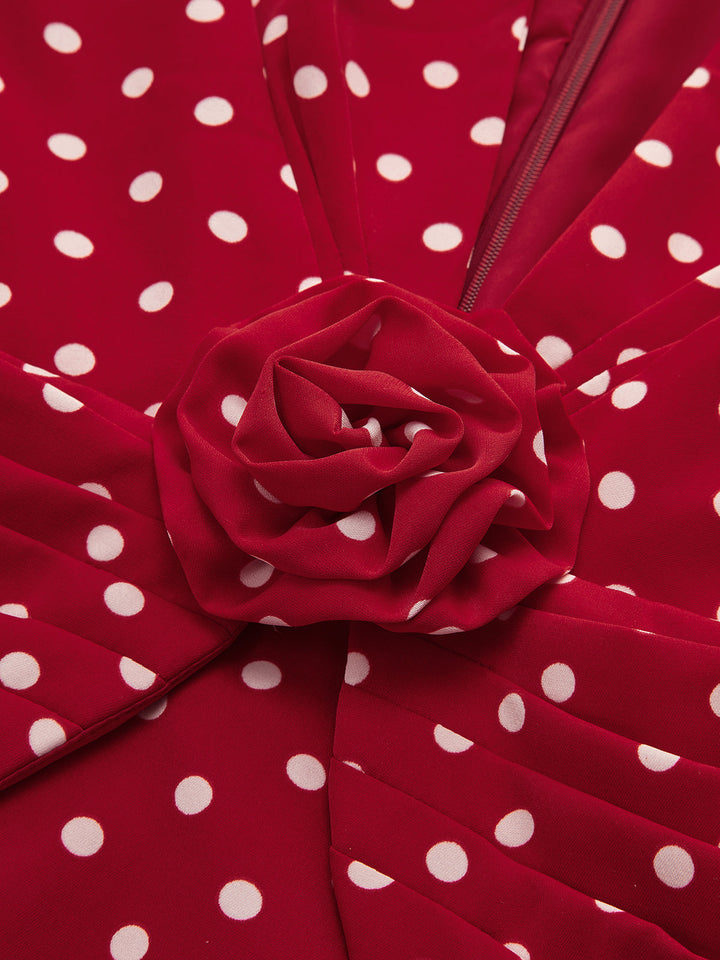 Комплект от топ и пола с шарка на точки 