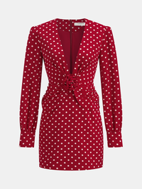 Комплект от топ и пола с шарка на точки 