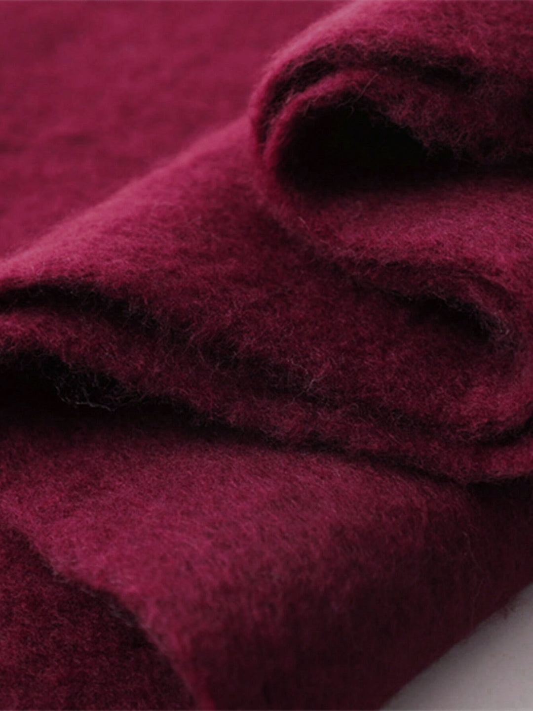 Solid Oversized Püsküllü Atkı