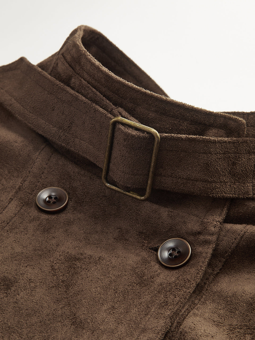 Suni Süet Kısa Biker Ceket