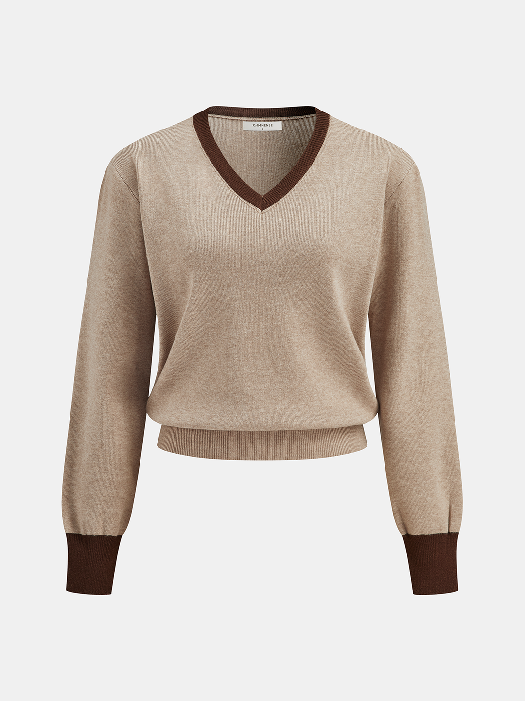 Kontrast Kenar Dikişli Jakarlı Üst ve Midi Etek Takımı