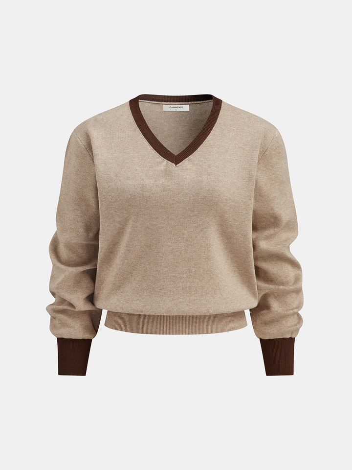 Kontrast Kenar Dikişli Jakarlı Üst ve Midi Etek Takımı