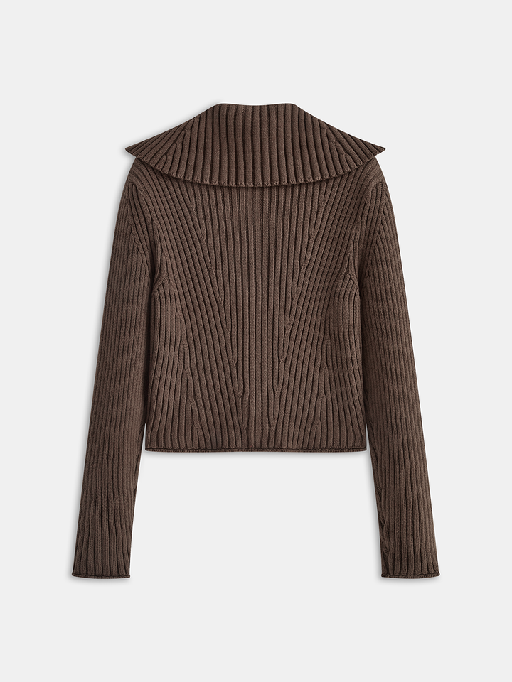 Yaka Detay Bluz Hırka