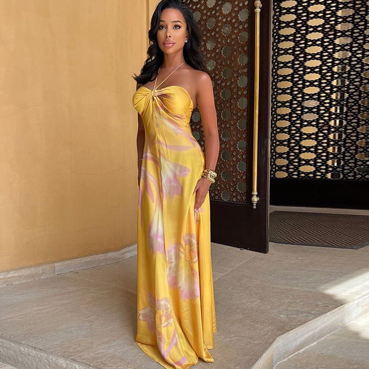 Madilyn | Dökümlü Uzun Elbise