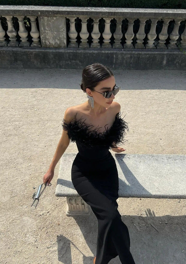 Anastasia | Lüks Tüy Elbise