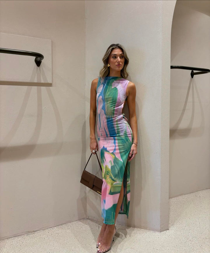 Nola | Pastel Maxi Elbise